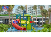 bộ liên hoàn cầu trượt phun nước inox nhựa composite