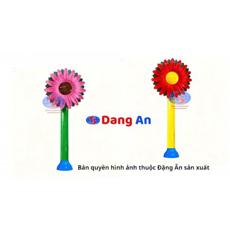 bông hoa hướng dương phun nước - thiết bị sân chơi nước hồ bơi